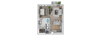 The Athens Floor Plan at Century Cedar Hill, Cedar Hill, 75104